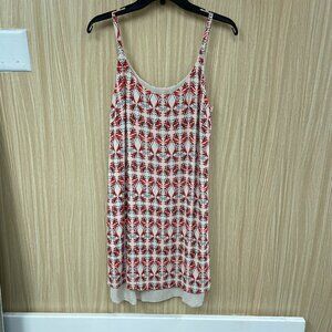 Cabi pink print dress size medium